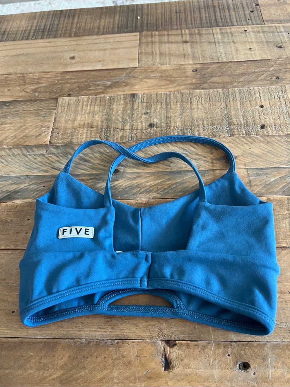 Blue Strappy Bralette by 5 dancewear. Size women’s XX Small. - Picture 3 of 5